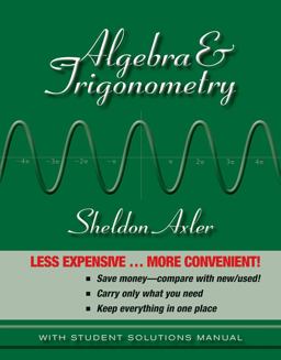 Algebra and Trigonometry  9780470470824 Front Cover