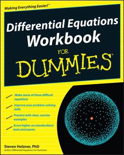 Differential Equations Workbook for Dummies  9780470472019 Front Cover