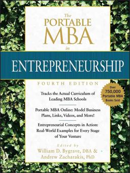 Portable MBA in Entrepreneurship 4th 9780470481318 Front Cover