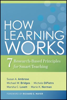 How Learning Works Seven Research-Based Principles for Smart Teaching  9780470484104 Front Cover