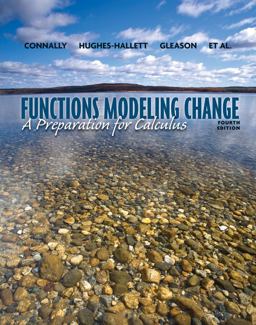 Functions Modeling Change A Preparation for Calculus 4th 9780470484753 Front Cover