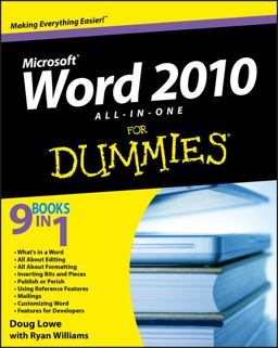 Word 2010 All-In-One for Dummies  9780470487662 Front Cover