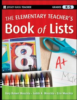 Elementary Teacher's Book of Lists  9780470501986 Front Cover