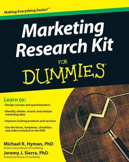 Marketing Research Kit for Dummies  9780470520680 Front Cover