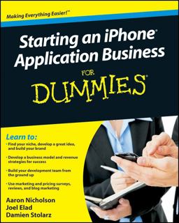 Starting an IPhone Application Business for Dummies  9780470524527 Front Cover