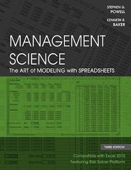 Management Science The Art of Modeling with Spreadsheets 3rd 9780470530672 Front Cover
