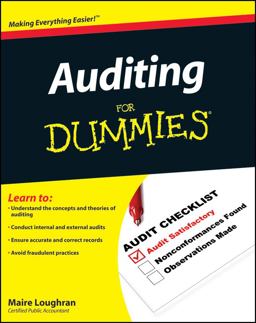 Auditing for Dummies  9780470530719 Front Cover