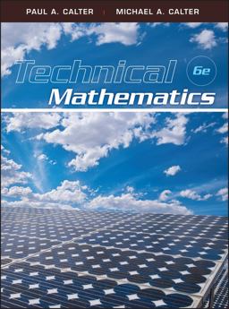 Technical Mathematics 6th 9780470534922 Front Cover