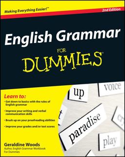 English Grammar for Dummiesï¿½ 2nd 9780470546642 Front Cover