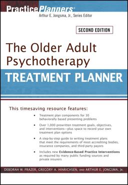 Older Adult Psychotherapy Treatment Planner 2nd 9780470551172 Front Cover