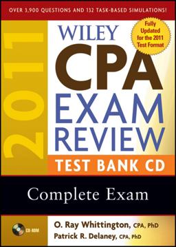 Wiley CPA Exam Review 2011 Test Bank CD, Complete Exam Wiley CPA Exam Review 2011 Test Bank CD, Complete Exam