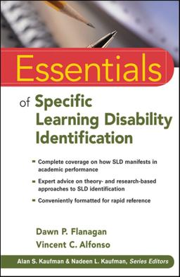 Essentials of Specific Learning Disability Identification  9780470587607 Front Cover