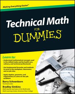 Technical Math for Dummies  9780470598740 Front Cover