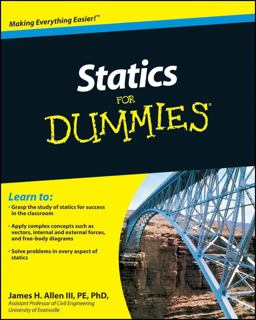 Statics for Dummies  9780470598948 Front Cover