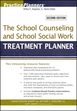 School Counseling and School Social Work Treatment Planner 2nd 9780470618172 Front Cover