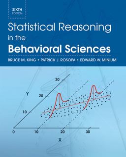 Statistical Reasoning in the Behavioral Sciences 6th 9780470643822 Front Cover