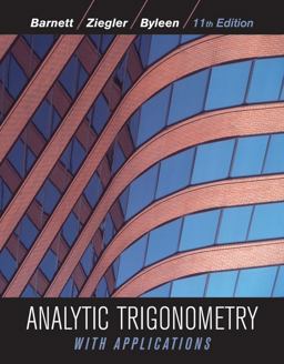 Analytic Trigonometry with Applications 11th 9780470648056 Front Cover
