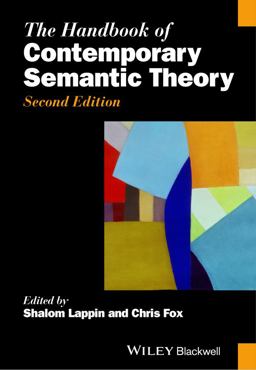 Handbook of Contemporary Semantic Theory 2nd 9780470670736 Front Cover