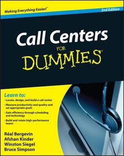 Call Centers for Dummies 2nd 9780470677438 Front Cover