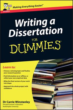 Writing a Dissertation for Dummies  9780470742709 Front Cover