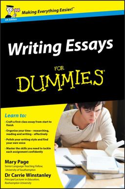 Writing Essays for Dummies, UK Edition  9780470742907 Front Cover