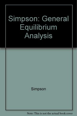 General Equilibrium Analysis
