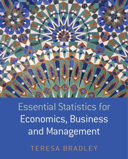 Essential Statistics for Economics, Business and Management  9780470850794 Front Cover