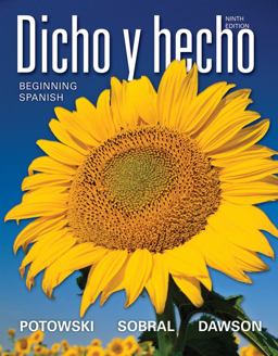 Dicho y Hecho Beginning Spanish 9th 9780470880609 Front Cover