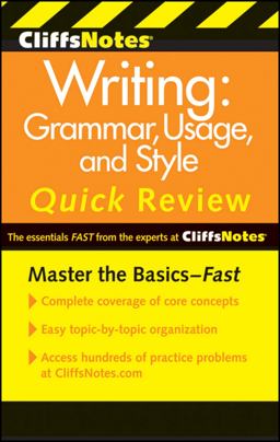 CliffsNotes Writing Grammar, Usage, and Style Quick Review 3rd 9780470880784 Front Cover
