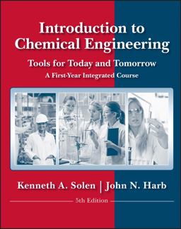 Introduction to Chemical Engineering Tools for Today and Tomorrow 5th 9780470885727 Front Cover