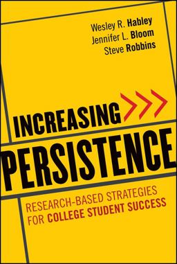 Increasing Persistence Research-Based Strategies for College Student Success  9780470888438 Front Cover