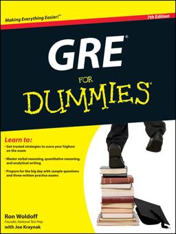 GRE for Dummies 7th 9780470889213 Front Cover