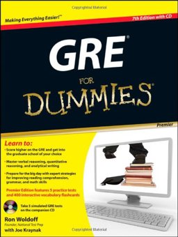 GRE for Dummiesï¿½ 7th 9780470889268 Front Cover