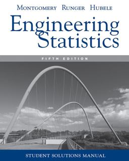 Manual Engineering Statistics, 5e Student Solutions 5th 9780470905302 Front Cover