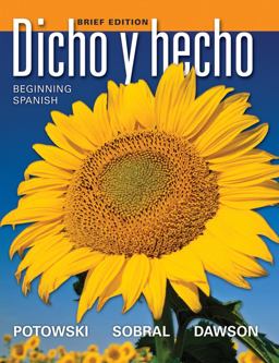 Dicho y Hecho Beginning Spanish 9th 9780470906880 Front Cover