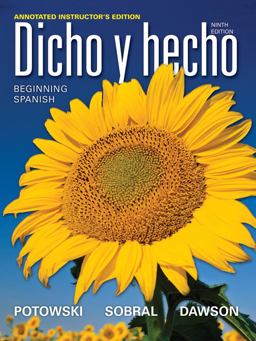 Dicho y Hecho  9780470907016 Front Cover