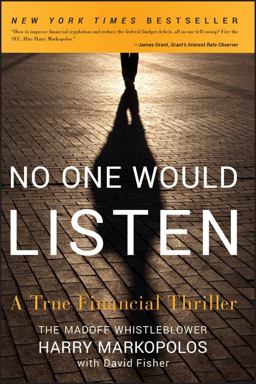 No One Would Listen A True Financial Thriller  9780470919002 Front Cover