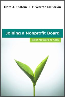 Joining a Nonprofit Board What You Need to Know  9780470931257 Front Cover