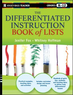 Differentiated Instruction Book of Lists  9780470952399 Front Cover