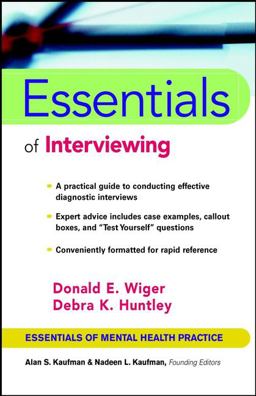 Essentials of Interviewing  9780471002376 Front Cover