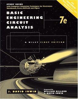 Basic Engineering Circuit Analysis Study Guide with Computer Simulation Techniques for Electronics Workbench, Excel, Matlab, and Pspice 7th 9780471034926 Front Cover