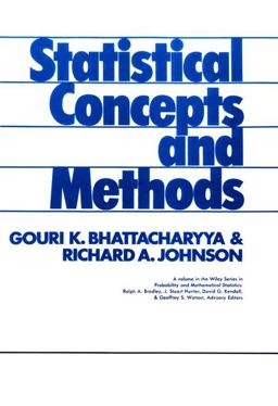 Statistical Concepts and Methods  9780471072041 Front Cover