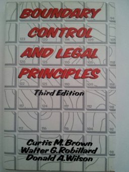Boundary Control and Legal Principles 3rd 9780471083849 Front Cover
