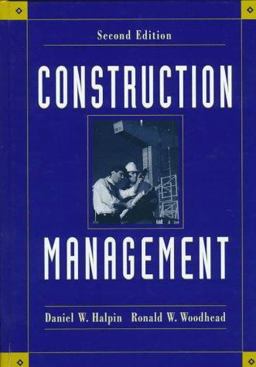 Construction Management 2nd 9780471083931 Front Cover