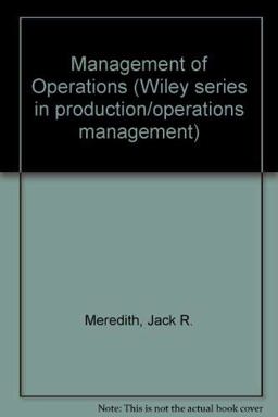 Management of Operations Management of Operations