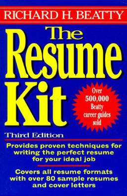 Resume Kit 3rd 9780471124030 Front Cover