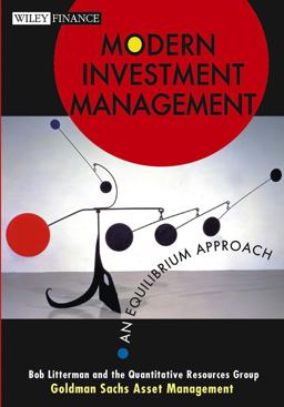 Modern Investment Management An Equilibrium Approach  9780471124108 Front Cover