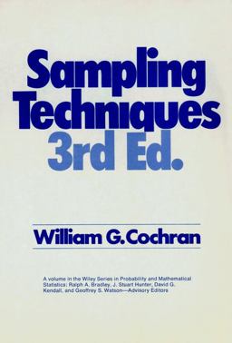 Sampling Techniques 3rd 9780471162407 Front Cover