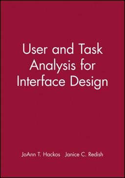 User and Task Analysis for Interface Design 1st 9780471178316 Front Cover