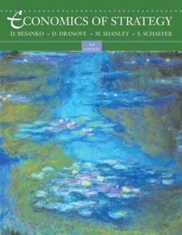 Economics of Strategy 3rd 9780471212133 Front Cover